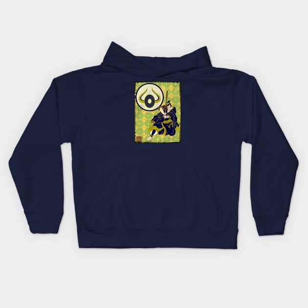 Baseball Samurai 005 Kids Hoodie by BennySensei